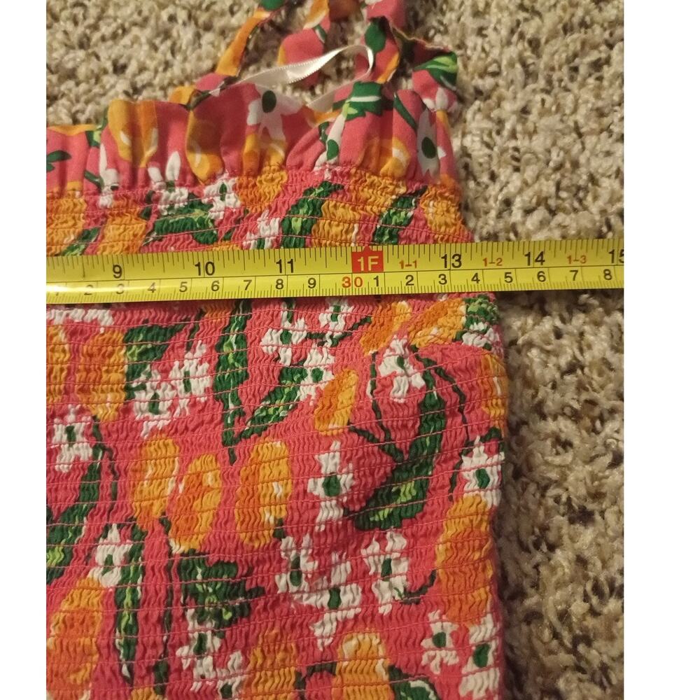 Draper James Dixie Rose Orange Blossom Taylor Smocked Top Sz S - Picture 11 of 12